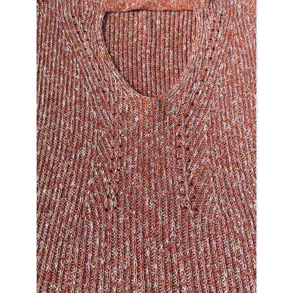 Anthropologie Pilcro Knit Tunic Sleeveless Sweater Red Rouge Size Medium - Picture 9 of 12